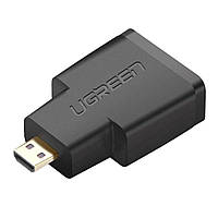 Перехідник UGREEN Micro HDMI Male to HDMI Female Adapter (Black)(UGR-20106) tal