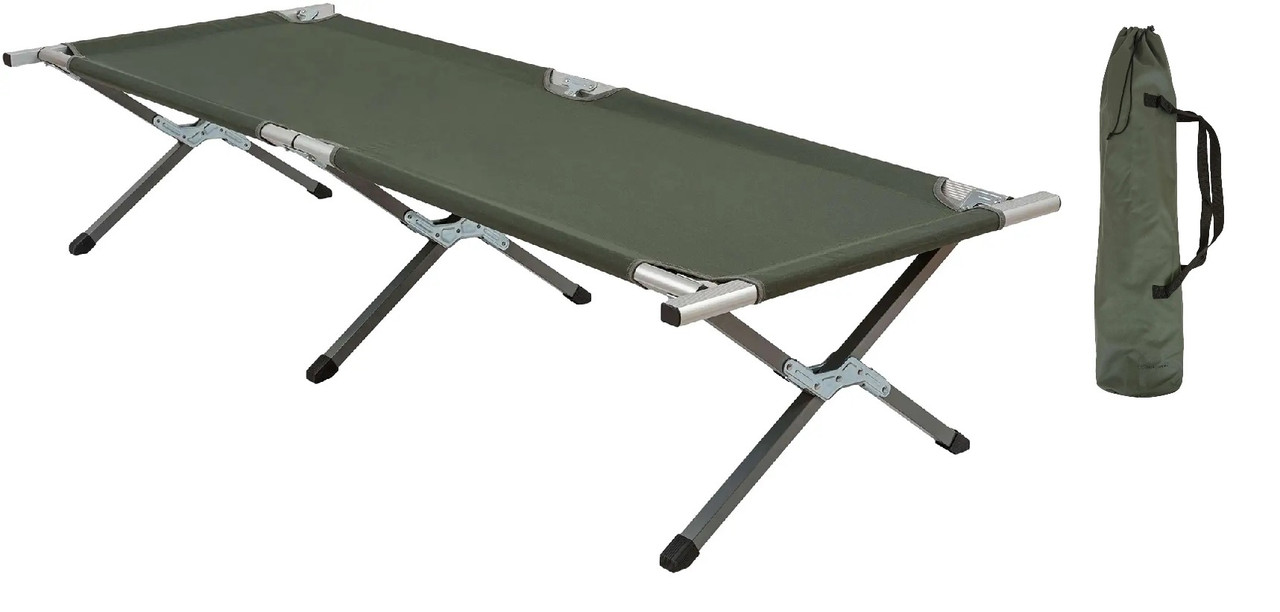 Ліжко кемпінгове Highlander Aluminium Camp Bed Green (FUR041-GN) 925471, фото 1