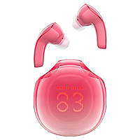 Навушники ACEFAST T9 Crystal (Air) color bluetooth earbuds Pomelo Red tal