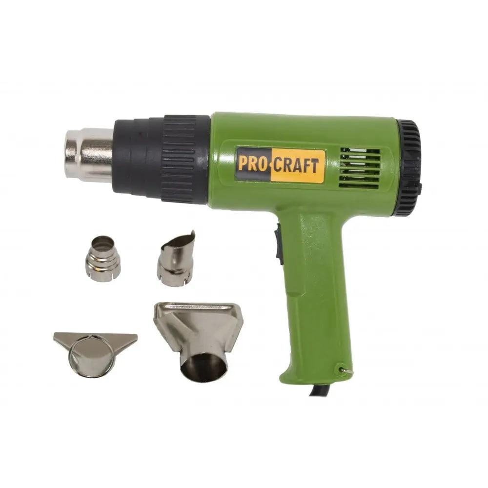 Фен промисловий Procraft PH2100, Тепловий пістолет промисловий фен, Будівельний фен Прокрафт Гарантія 3роки