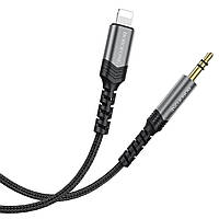 Аудiо-кабель BOROFONE BL15 iP Hi-sound digital audio conversion cable 1m Metel Grey tal