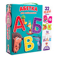 Гра розвиваюча "Абетка для найменших" Vladi Toys (31 картка з літерами, 16 карток) VT 2911-10