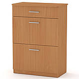 Тумба під взуття ТО-3А Дуб крафт золотий Компаніт (73х40х102 см), фото 6