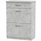 Тумба під взуття ТО-3А Дуб крафт золотий Компаніт (73х40х102 см), фото 3