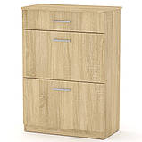 Тумба під взуття ТО-3А Дуб крафт золотий Компаніт (73х40х102 см), фото 10