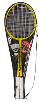 Набір металевий для гри на природі 67-21-3 см Ракетки для бадмінтону з воланчиком Жовтий