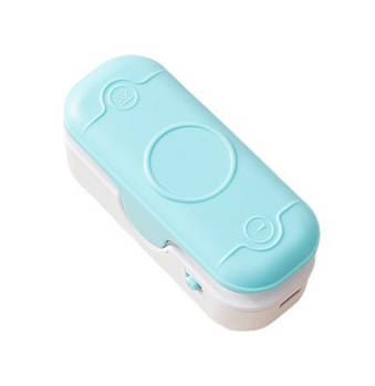 Ручний портативний міні-зварювач для пакетів 2 в 1 Зварювач та різак для пакетів на акумуляторі Блакитний