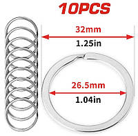 Колечки Для Брелков Ø 32 мм Набор 10 шт Spec (SP-77032)