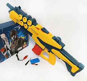 Великий водяний автомат бластер Octopus Yellow на акумуляторі 7.4V, 67 см, 800 мл