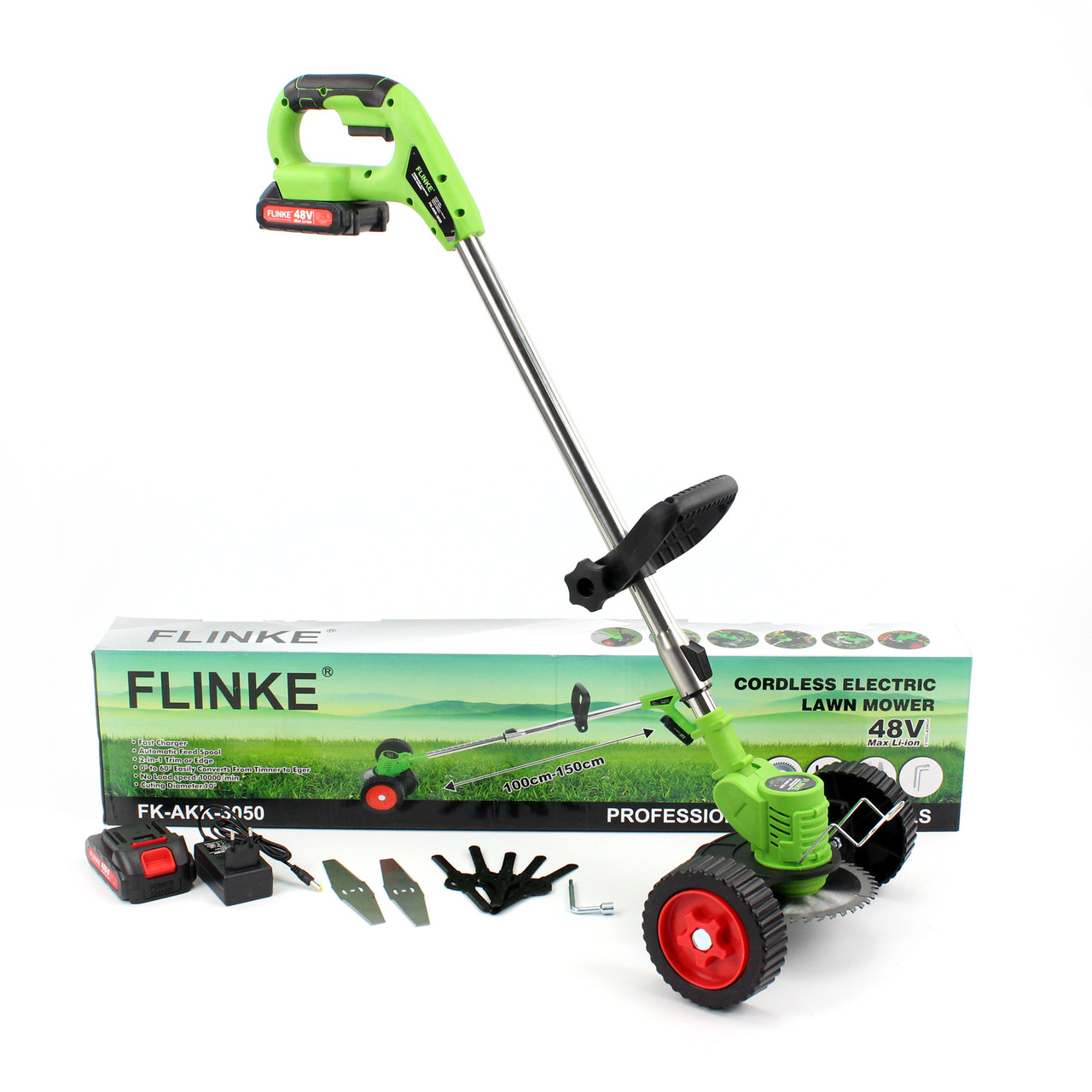Купить Аккумуляторный триммер FLINKE FK-AKK-3050 (48V) АКБ триммер с ...