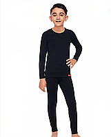 Термобелье комплект COTPARK для мальчика 5-15 лет арт.1062, Цвет Черный, Размер одежды подросток (по росту)