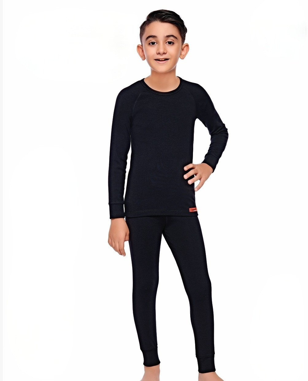 Термобілизна комплект COTPARK для хлопчика 5-15 років арт.1062, Колір Чорний, Розмір одягу підлітковий (за зростанням)
