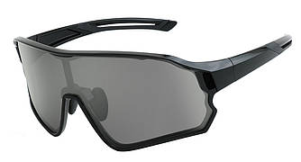 Окуляри Green Cycle FORCE із дзеркальною лінзою, чорні