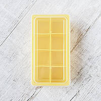 Форма для льда ICE CUBE 5 cm Olin & Olin 8 кубиков желтая с крышкой js