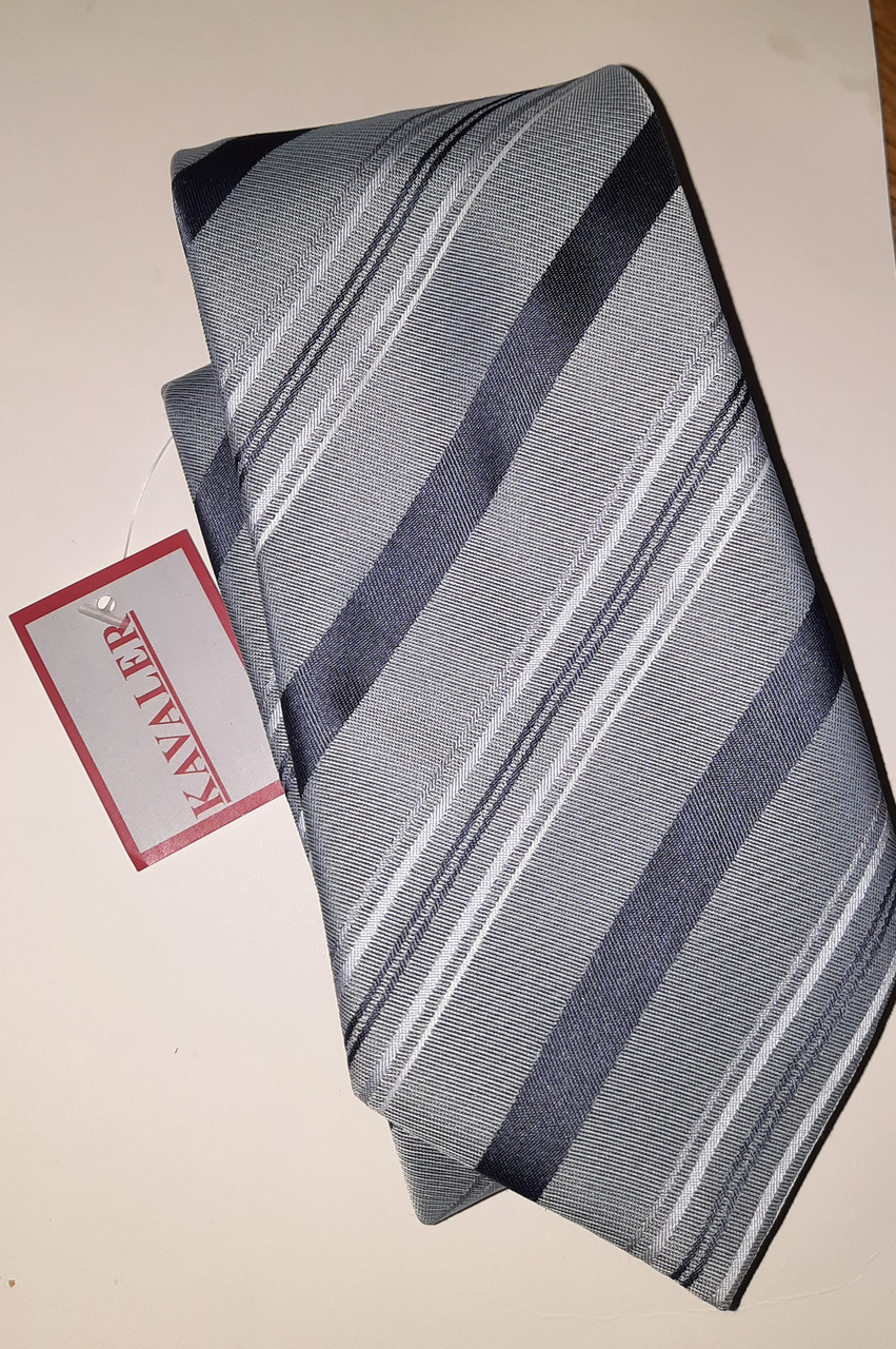 Краватка чоловіча "Kavaler"002 сіра, фото 1
