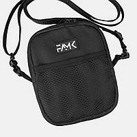 Маленькая сумка (мессенджер) мужская мини барсетка FAMK MBR5 черная