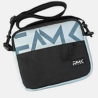 Сумка через плечо (на пояс) мужская нагрудная сумка Famk SMR3 2.0 черная/серая