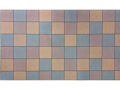 Термосерветка на стіл 1-стороння 0,98*0,58м #16 пластик Квадрати плетіння ТМ Bona Domus FG