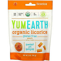 Лакриця Yum Earth Organic Peach Lakritz 142 g