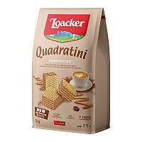 Вафлі Loacker Quadratini Cappuccino 220g