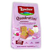 Вафлі Loacker Quadratini Raspberry Yogurt 220g