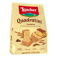 Вафли Loacker Quadratini Tiramisu 220g