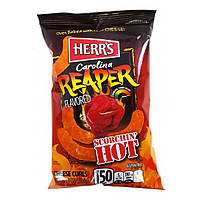 Острые снеки Herr's Cheese Curls Carolina Reaper Extra Hot 28g