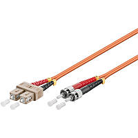 Патч-корд оптичний Goobay FiberOptic SC-ST 2.0m M50 125 Multimode Duplex OM2 оранжевий (75.0 KB, код: 7454325