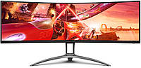 Монитор изогнутый AOC AGON AG493QCX TFT 48.8" Dual-FHD VA 144Гц HDMIx2 DP USB-hub HAS колонки Black