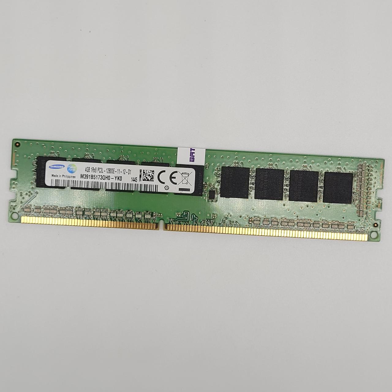 Оперативна пам'ять з корекцією помилок ECC Samsung DDR3L 4Gb 1600MHz 12800E CL11 (M391B5173QH0-YK0) Б/У