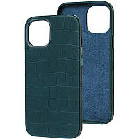 Кожаный чехол Croco Leather для Apple iPhone 14 Plus (6.7") tal