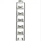 💛Акрилова пряна вежа Spice Tower настільний органайзер для зберігання спецій 6 баночок, фото 2