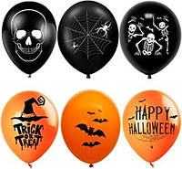 Шарики Happy Halloween 10s Bewitching Balloons