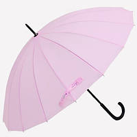 Зонт-трость женский розовый оттенок