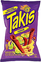Снеки Takis Blue Fuego Hot Chili Lime Tortilla Chips Острые 280g
