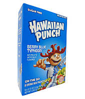 Порошковый напиток Hawaiian Punch Berry Blue Typhoon On the go 8 sticks без сахара 26g