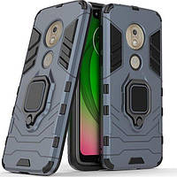 Чехол Ring Armor для Motorola Moto G7 Play Blue (arbc6924) CS, код: 1702967