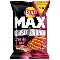 Чипсы Lay's Max Double Crunch Spare Ribs свиные ребрышки 140g
