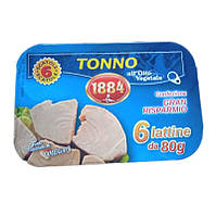 Тунец Tonno 1884 Confezione Gram Risparmio 6s 80g 480g