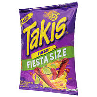 Снеки Takis Blue Fuego Hot Chili Lime Tortilla Chips Гострі 482g