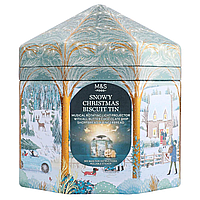 Музыкальная шкатулка M&S Food Snowy Christmas Biscuit Tin 405g