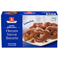 Пряники Weiss Lebkuchen Herzen Sterne Brezln Vollmilch 500g