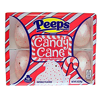 Peeps Candy Cane Marshmallow Chicks 10s 85g