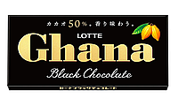 Шоколад Lotte Ghana Black Chocolate 50% 50g