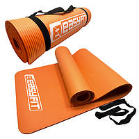 Коврик для фитнеса и йоги EasyFit NBR 10 мм EF-1919-OR orange