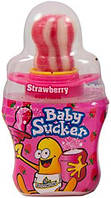 Карамельная соска Baby Sucker Dipping Powder & Lollipop Strawberry 32g