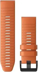 Ремінець для розумного годинника Garmin Pasek silikonowy na nadgarstek QuickFit 26 Ciemnopomarańczowy (0101286401)