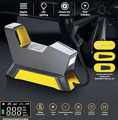 Насос для автомобільних шин Компресор із цифровим дисплеєм 12 В Портативний шинонасос