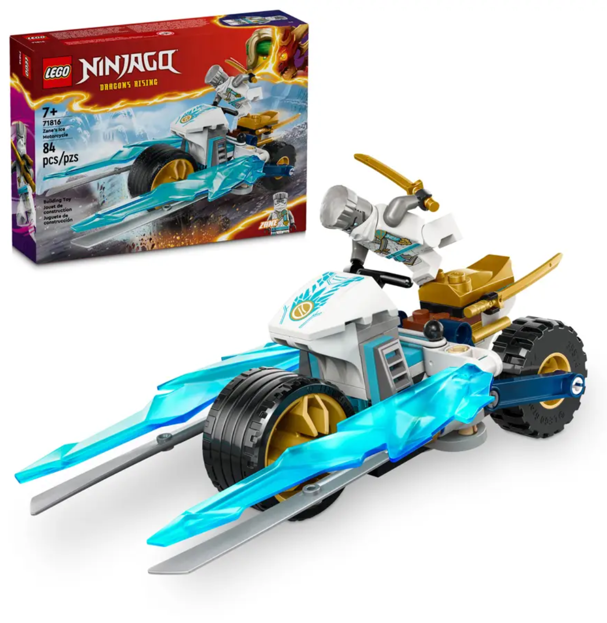 Конструктор Лего Нінзяго Крижаний мотоцикл Зейна Lego Ninjago Zane's Ice Motorcycle 71816