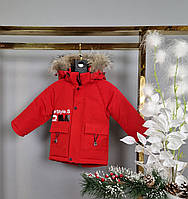 Куртка зимняя Weishida для мальчика 0.5-4 лет арт.1502, Красный, 74